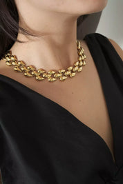 Vintage Givenchy Necklace Choker, wedding choker, Tear Gold Necklace Givenchy, Vintage Necklace Chain Gold, Bridal necklace, gift for her