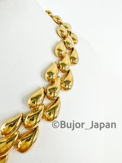 Vintage Givenchy Necklace Choker, wedding choker, Tear Gold Necklace Givenchy, Vintage Necklace Chain Gold, Bridal necklace, gift for her