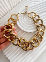 Vintage Givenchy Necklace, Chunky Choker Necklace, Designer High End Jewelry, 80s Vintage, Multi-Strand Necklace, vintage bridal