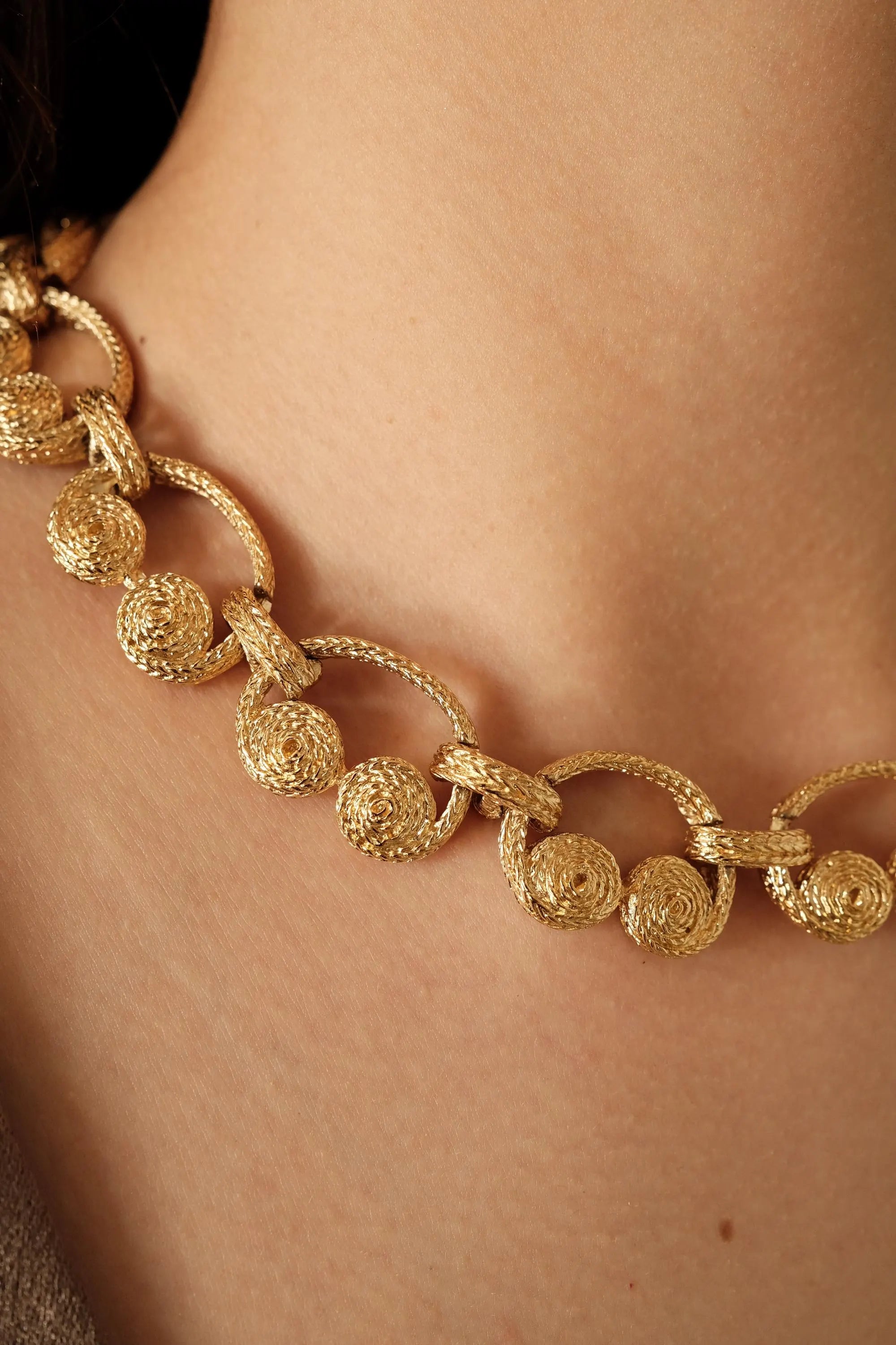 Vintage Givenchy Necklace Earrings sets, Gold matte chain, Dangle Earrings vintage necklace, jewelry sets for women,  Anniversary Gift