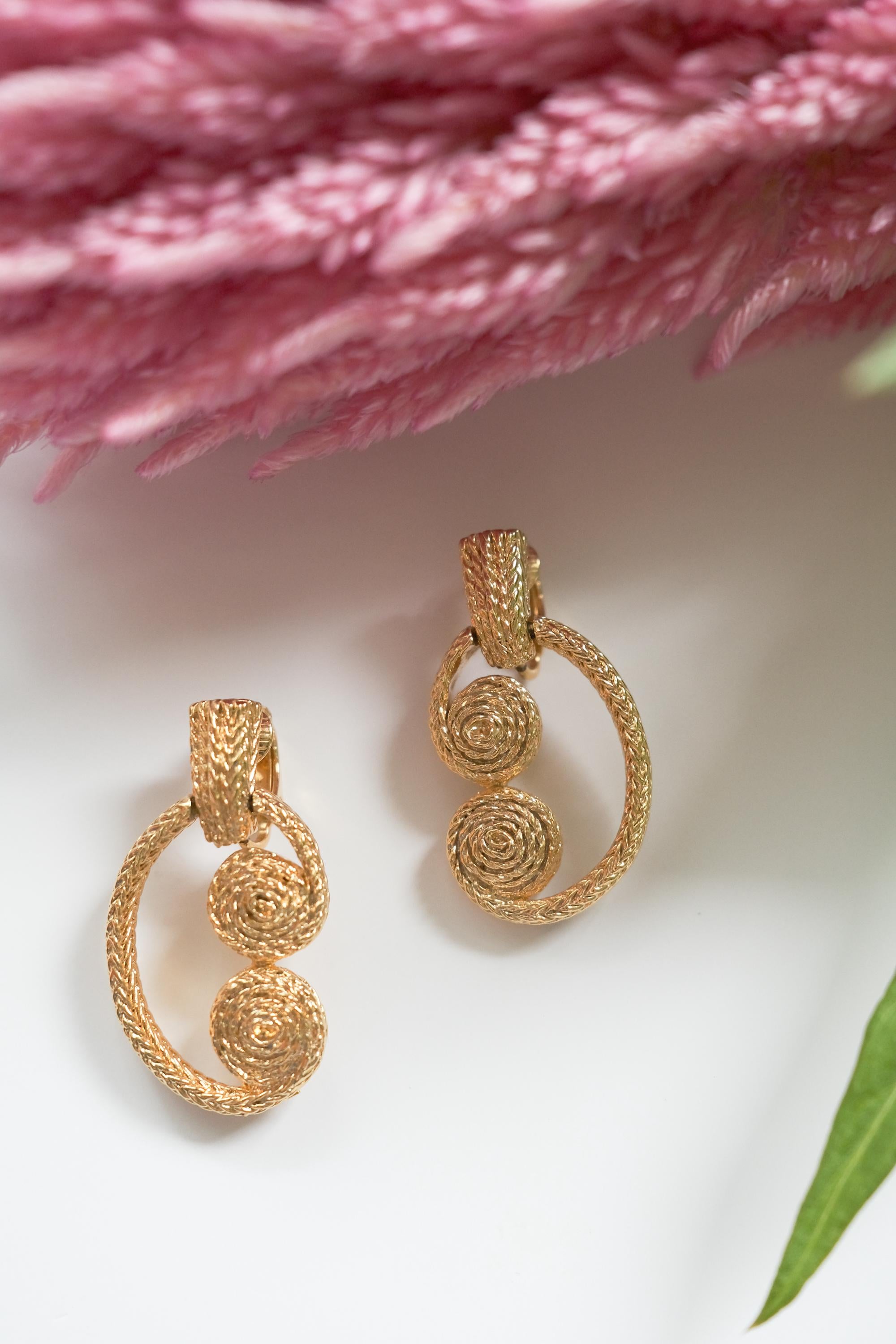 Vintage Givenchy Necklace Earrings sets, Gold matte chain, Dangle Earrings vintage necklace, jewelry sets for women,  Anniversary Gift