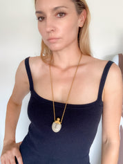 Vintage Givenchy Necklace, Necklace Gold, Necklace Large, Perfume Bottle Pendant, Givenchy Bottle Logo Necklace white, Personalized Gifts