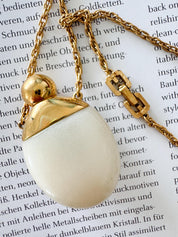 Vintage Givenchy Necklace, Necklace Gold, Necklace Large, Perfume Bottle Pendant, Givenchy Bottle Logo Necklace white, Personalized Gifts