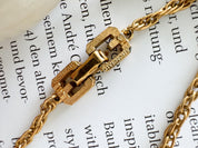 Vintage Givenchy Necklace, Necklace Gold, Necklace Large, Perfume Bottle Pendant, Givenchy Bottle Logo Necklace white, Personalized Gifts