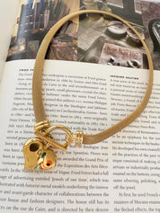 Vintage Givenchy Necklace, Chunky Choker Necklace, heart Givenchy, Designer High End Jewelry, 80s Vintage, Massive heart  Necklace Toggle