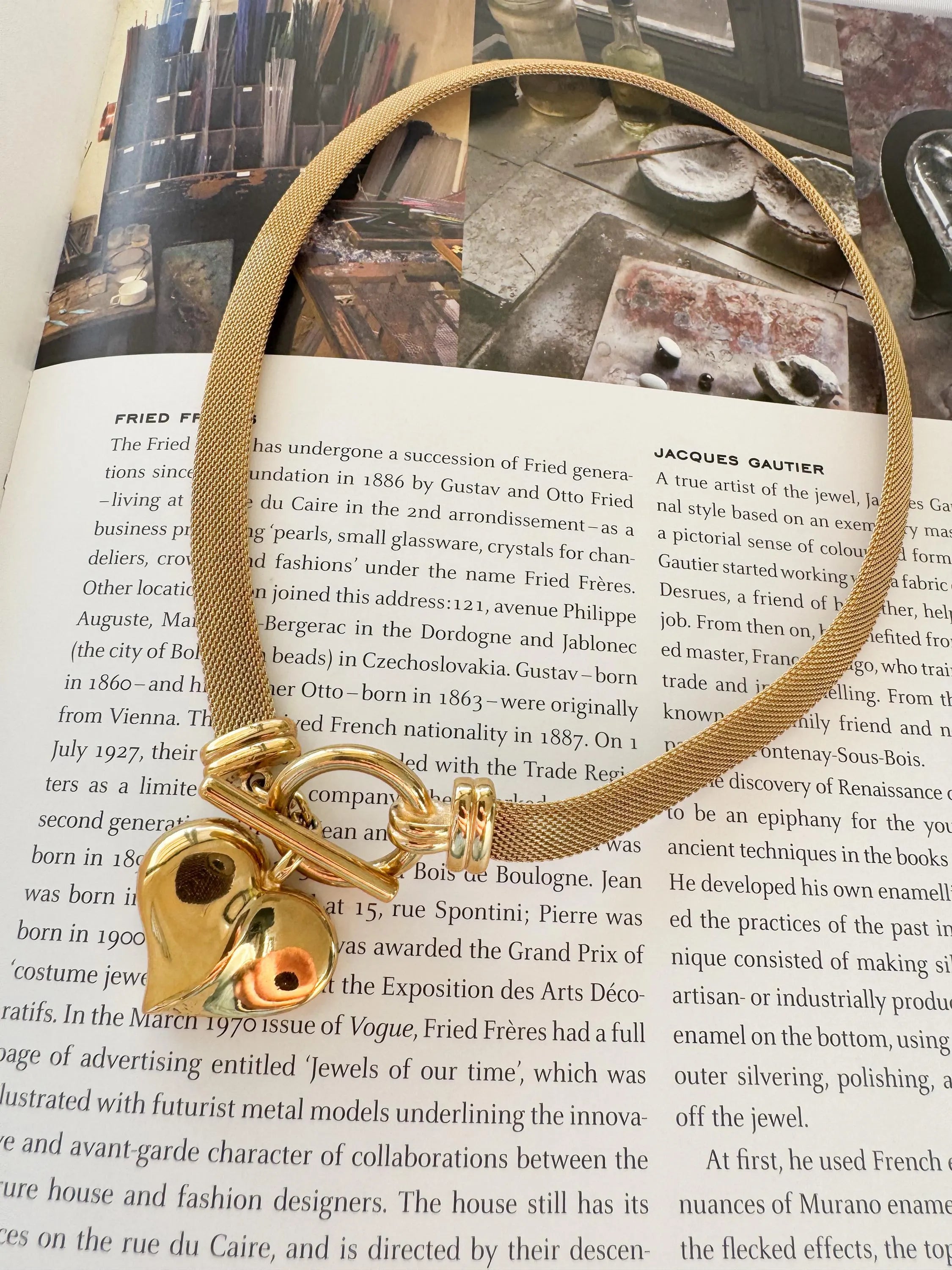 Vintage Givenchy Necklace, Chunky Choker Necklace, heart Givenchy, Designer High End Jewelry, 80s Vintage, Massive heart  Necklace Toggle