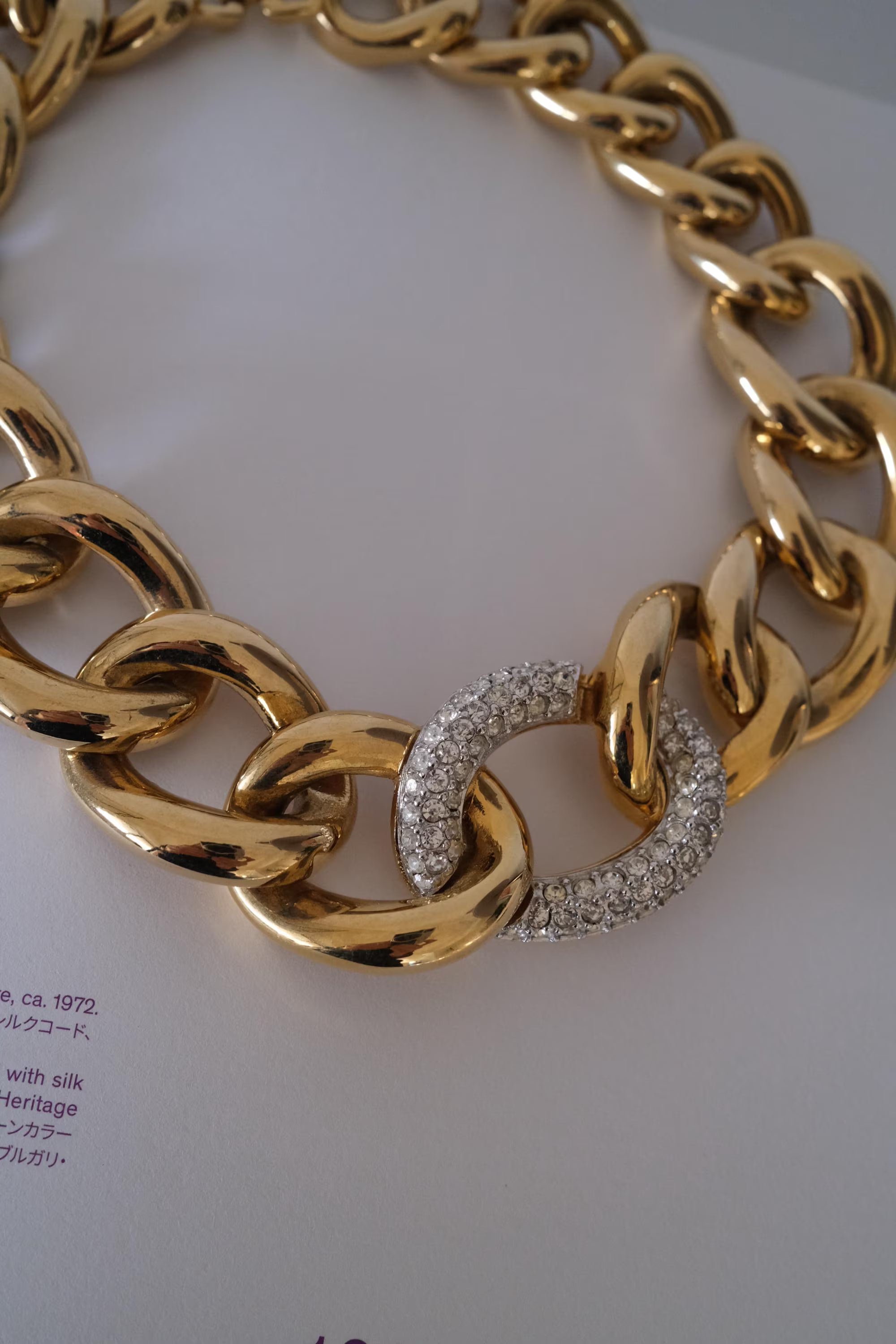 Vintage Givenchy chunky gold tone choker necklace, 1980s designer high end jewelry, classic bridal style, luxury vintage necklace gift for her