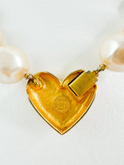 Vintage Givenchy Necklace, Chunky Choker Necklace, Logo Givenchy, Designer High End Jewelry ,80s Vintage, choker necklace, Pearl Necklace