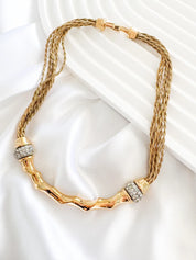 Vintage Givenchy Necklace, Vintage Gold Tone Necklace, Charm Necklace, Vintage Choker Necklace, Jewelry for Women, Gold Chain, Gift for her