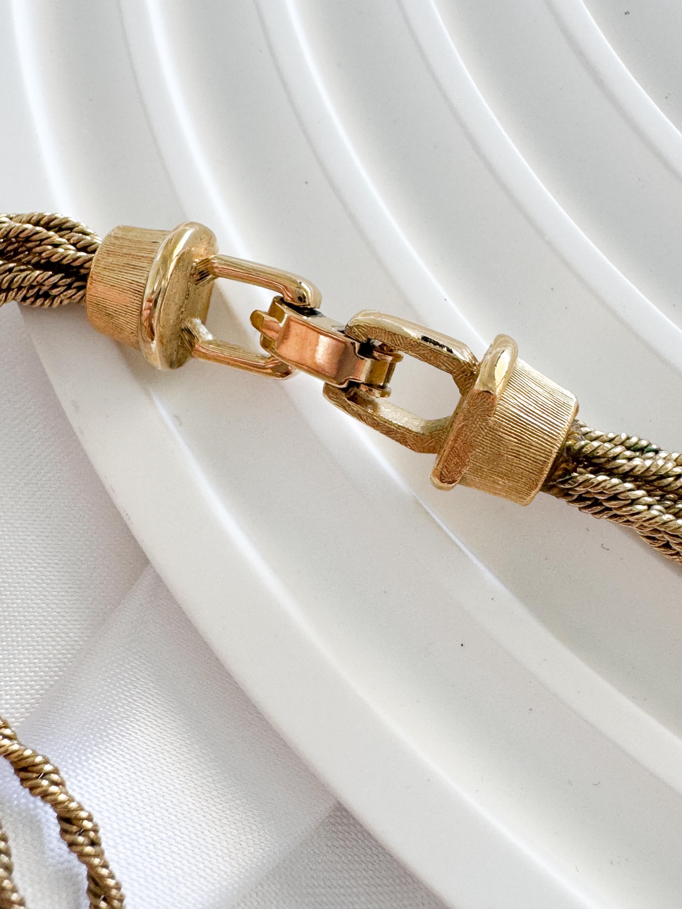 Vintage Givenchy Necklace, Vintage Gold Tone Necklace, Charm Necklace, Vintage Choker Necklace, Jewelry for Women, Gold Chain, Gift for her