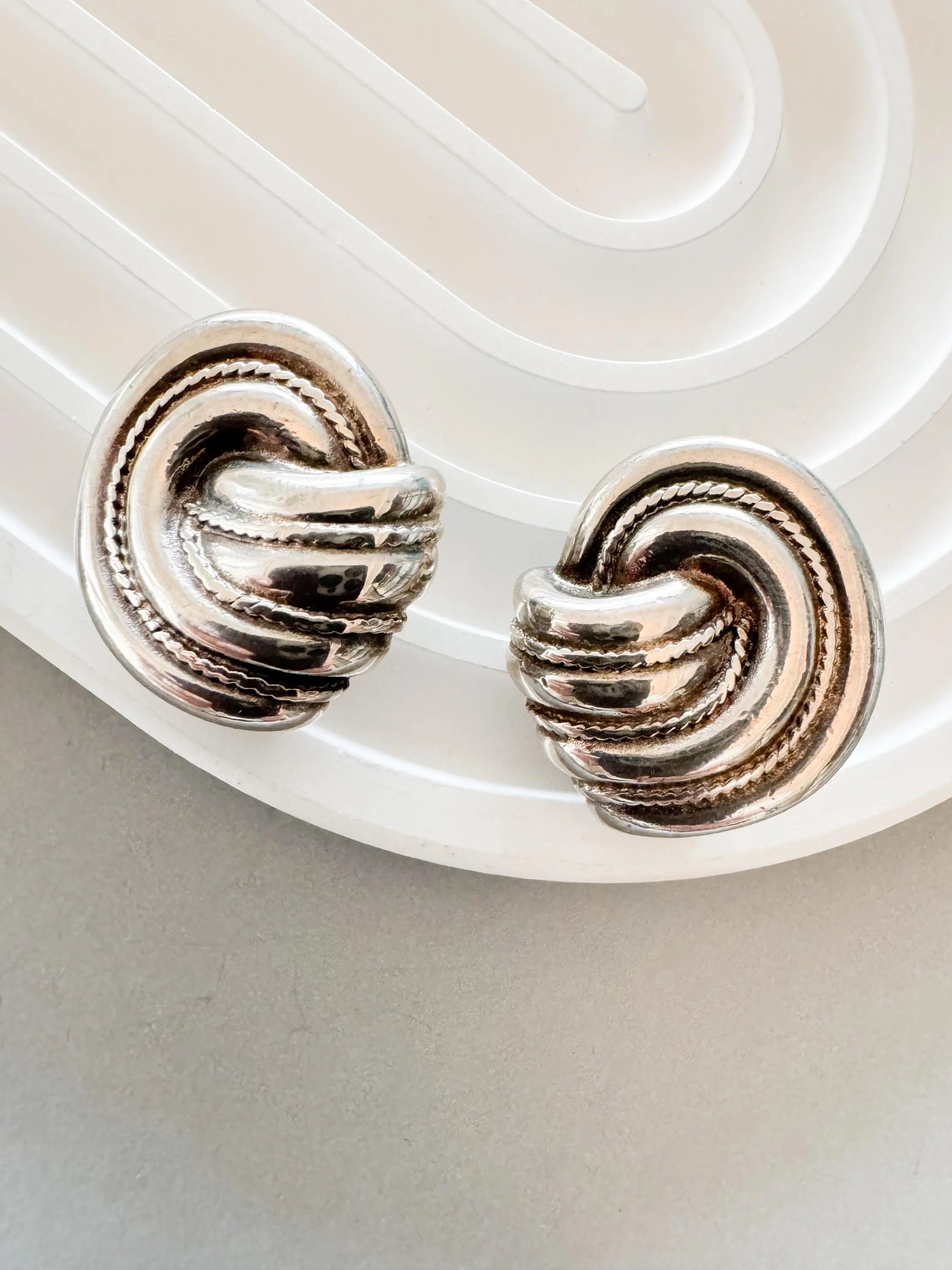 Vintage Givenchy Earrings, Givenchy twisted Earrings, Clip on Earrings, fashion earrings, Cute Earrings, Wedding Earrings, Gift for her