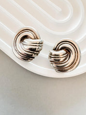 Vintage Givenchy Earrings, Givenchy twisted Earrings, Clip on Earrings, fashion earrings, Cute Earrings, Wedding Earrings, Gift for her