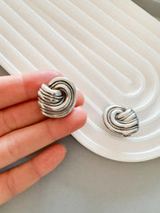 Vintage Givenchy Earrings, Givenchy twisted Earrings, Clip on Earrings, fashion earrings, Cute Earrings, Wedding Earrings, Gift for her