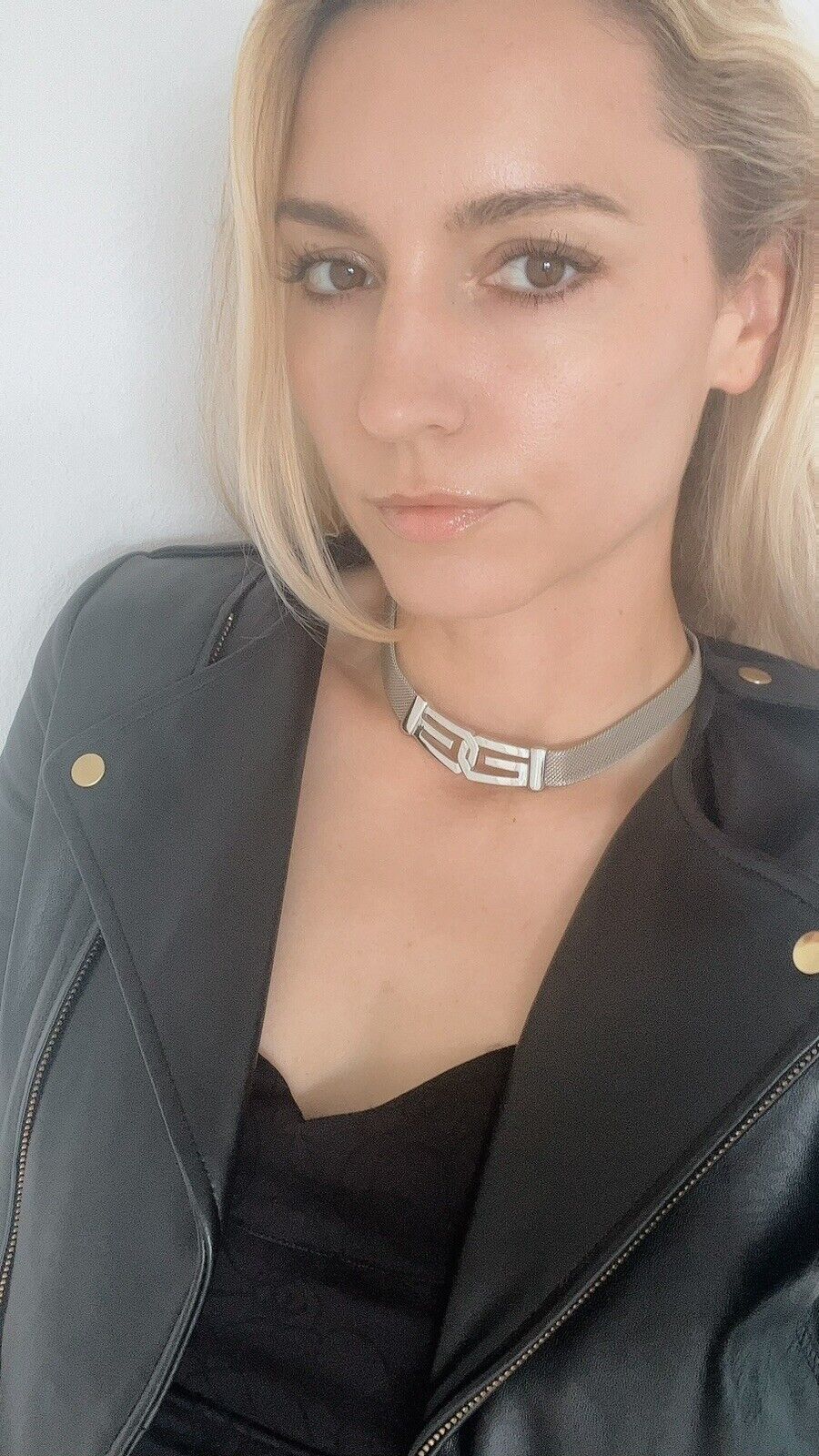 Givenchy Silver Tone 1977 Choker Necklace Vintage Extremely rare collectible