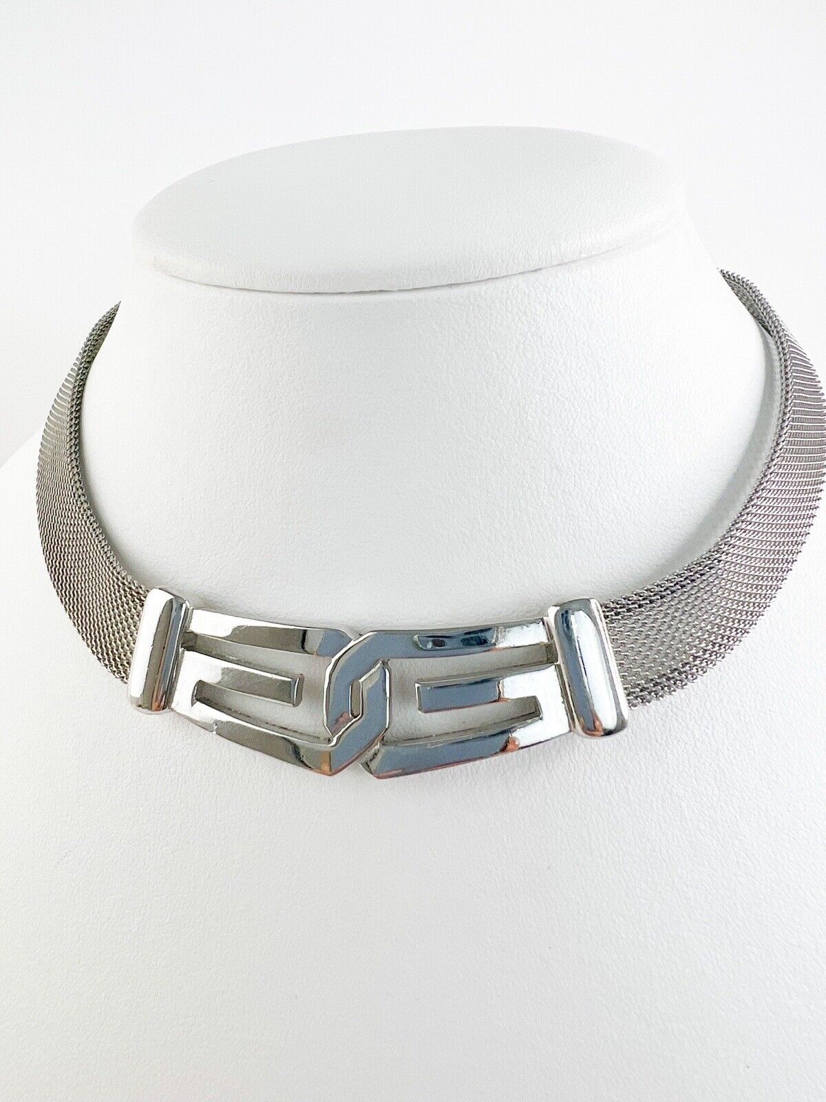 Givenchy Silver Tone 1977 Choker Necklace Vintage Extremely rare collectible