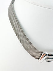Givenchy Silver Tone 1977 Choker Necklace Vintage Extremely rare collectible