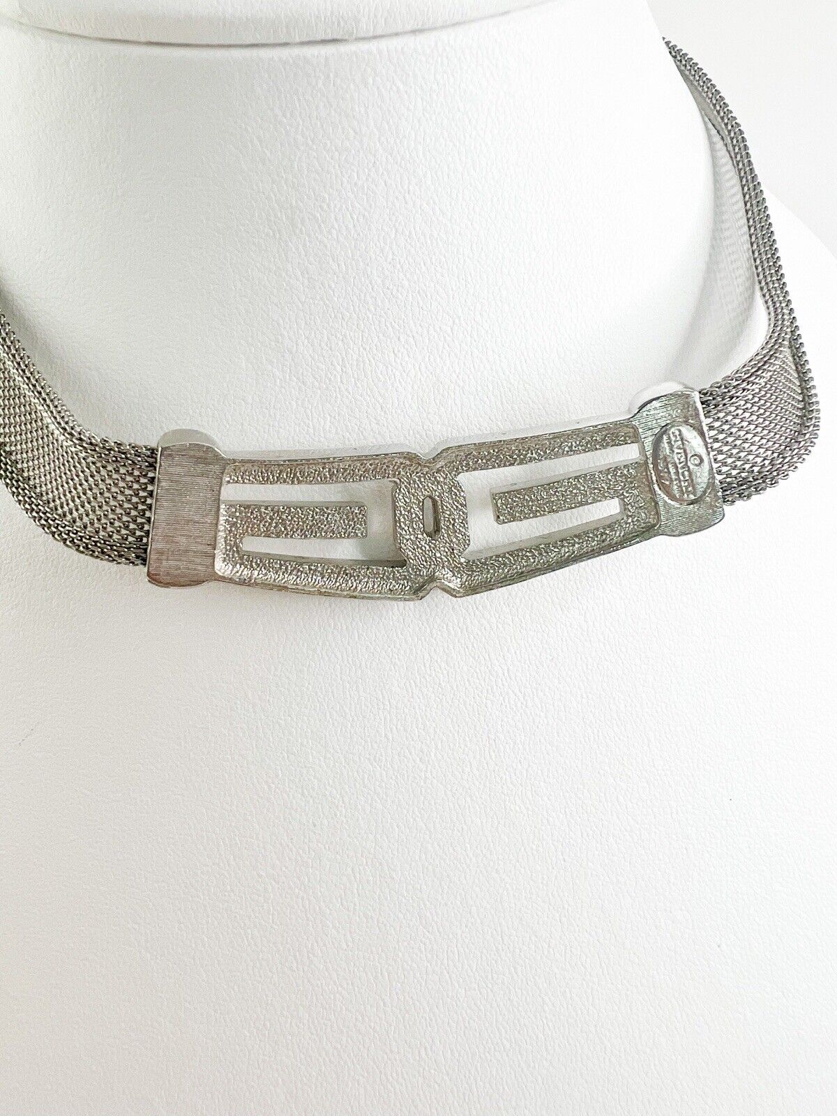 Givenchy Silver Tone 1977 Choker Necklace Vintage Extremely rare collectible