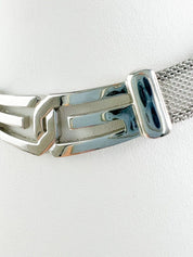 Givenchy Silver Tone 1977 Choker Necklace Vintage Extremely rare collectible