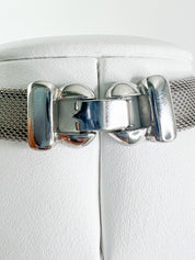 Givenchy Silver Tone 1977 Choker Necklace Vintage Extremely rare collectible