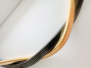 Vintage Givenchy Necklace, Vintage Choker Gold, Chain Necklace Gold, Gift for her, Personalized Gifts, Braided Snake Chain Jewelry for Women