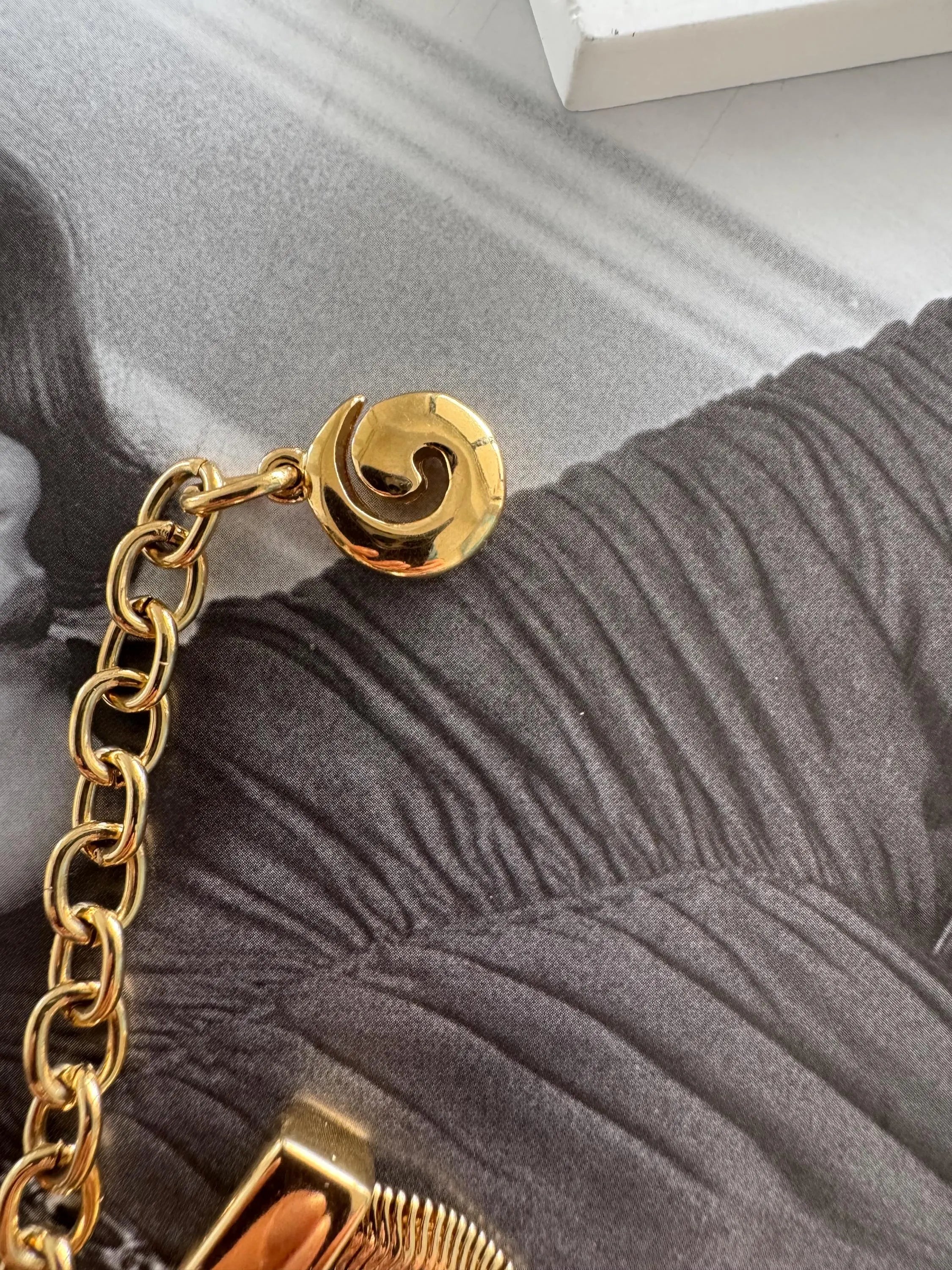 Vintage Givenchy Necklace choker Gold matte snake chain , vintage gift necklace, jewelry  for women,  Anniversary Gift