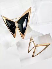 Vintage Hanae Mori Butterly brooch, vintage golden brooch, Set  of 2, Vintage Brooch Pin, Statement Brooch, Brooch for mom