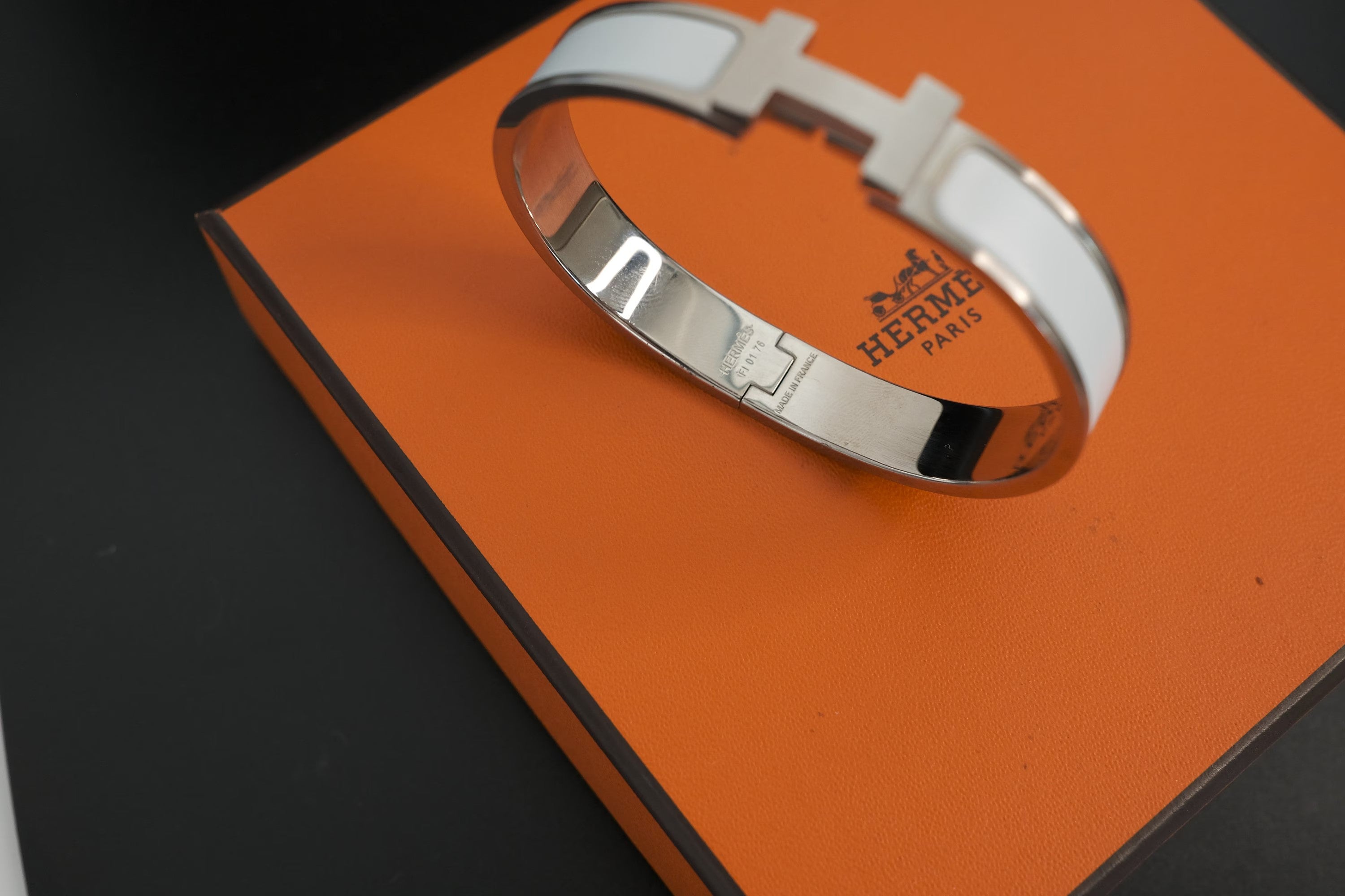 Hermes Clic HH  Bracelet, Enamel  Bracelet, vintage Bracelets, Silver Bracelets, Everyday Jewelry, Made in France, Unisex Bracelet Men’s