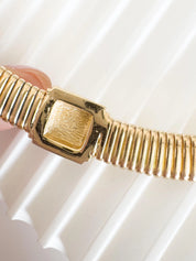 Rare vintage Christian Dior choker necklace with crystal centerpiece and gold-tone charm