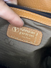 Leather Handbag, Vintage bag Valentino Garavani, Flap Bag, shoulder bag, Crossbody Bag, Tassel Baige bag, Shopping bag, Personalized gift
