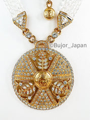 Vintage Versace Medusa necklace, Versace 3 row choker, Versace medalion necklace, Versace men, Versace women, Versace made in Italy