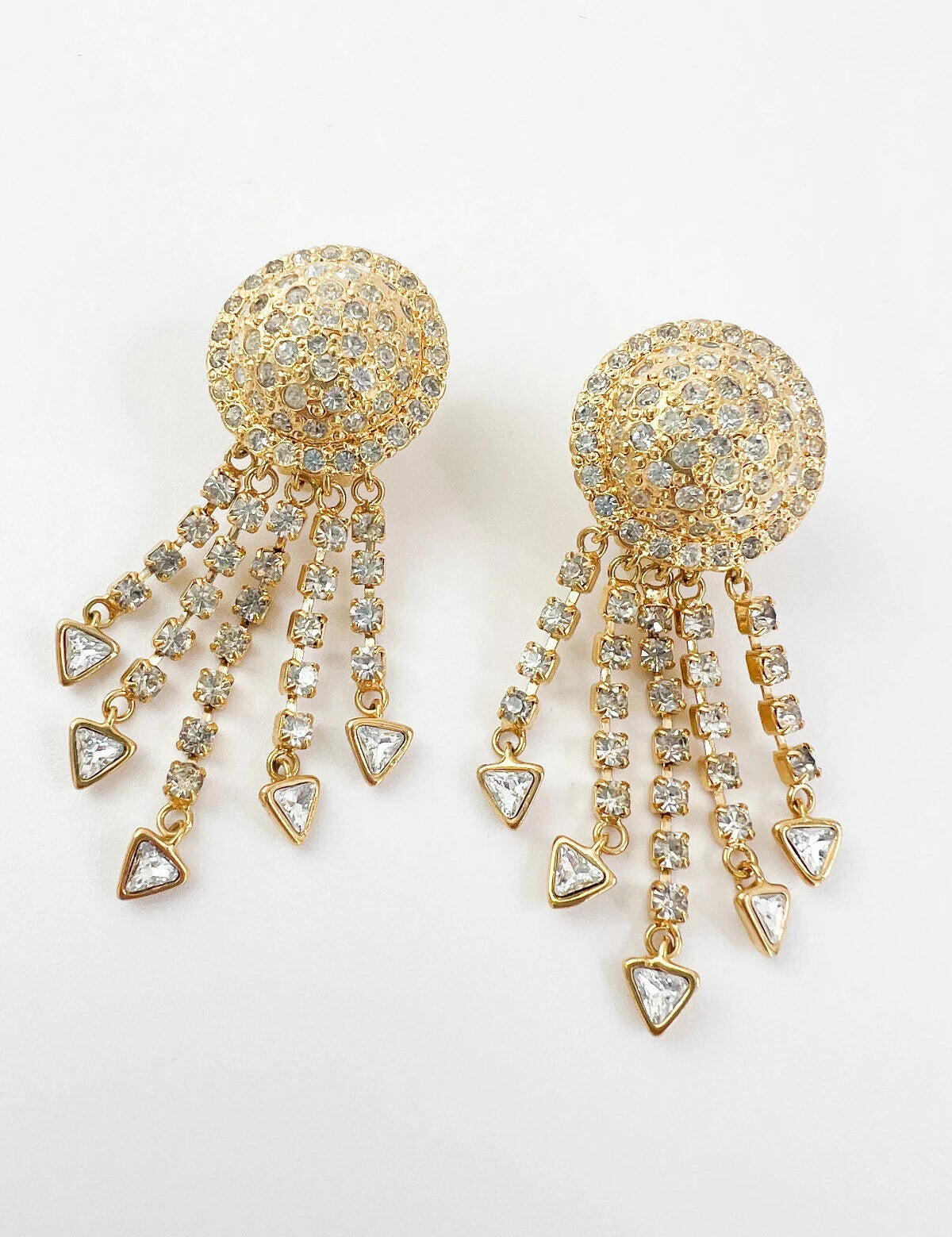 Vintage VERSACE Earrings, Jellyfish Earrings Gianni Versace Vintage Earrings, Dangle Earrings Gold, Drop Earrings, Bridal Earrings Gift