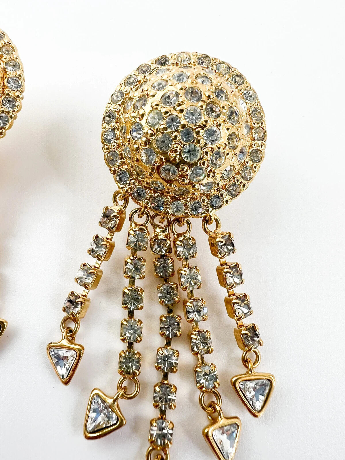Vintage VERSACE Earrings, Jellyfish Earrings Gianni Versace Vintage Earrings, Dangle Earrings Gold, Drop Earrings, Bridal Earrings Gift