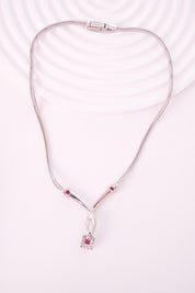 Back view of Attwood and Sawyer vintage choker with secure signed clasp