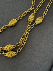 Vintage Chanel Necklace, Choker Necklace, Gold Tone Necklace, Made in France, Gold Coin Necklace, Medallion Necklace, Chanel Stamp necklace