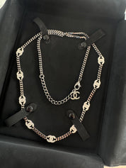 Authentic Chanel Necklace, Choker Necklace, CC Logo Chanel Necklace, Made in Italy , Charm Necklace, Chain Necklace, Vintage Jewelry