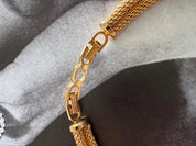 Vintage Christian Dior Necklace, Dior Chain Necklace, Dior Tubogas necklace Snake chain  Necklace, Gift for her, gold zipper choker