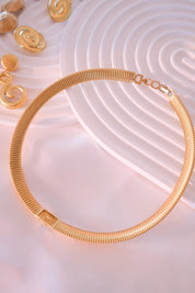 Vintage Christian Dior Choker: Aquamarine Crystal Gold-Tone Necklace