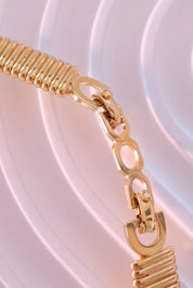 Vintage Christian Dior Choker: Aquamarine Crystal Gold-Tone Necklace