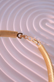 Vintage Christian Dior Choker: Aquamarine Crystal Gold-Tone Necklace