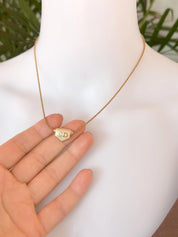 Vintage Christian Dior Choker, Gold CD Logo Necklace, Statement Necklace, Dior Pendant Necklace, Dainty Necklace, Anniversary Gift