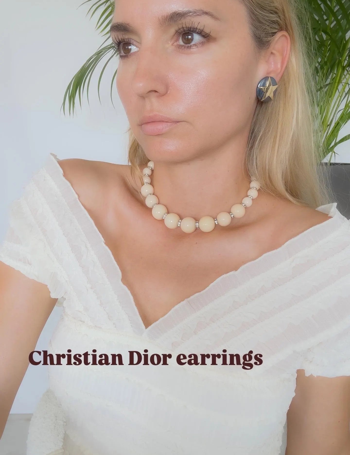 Vintage Christian Dior Star Clip-On Earrings: Gold-Tone, Made in Germany, Vintage Earrings, Jewelry for Women, Gift for her, Cute Earrings