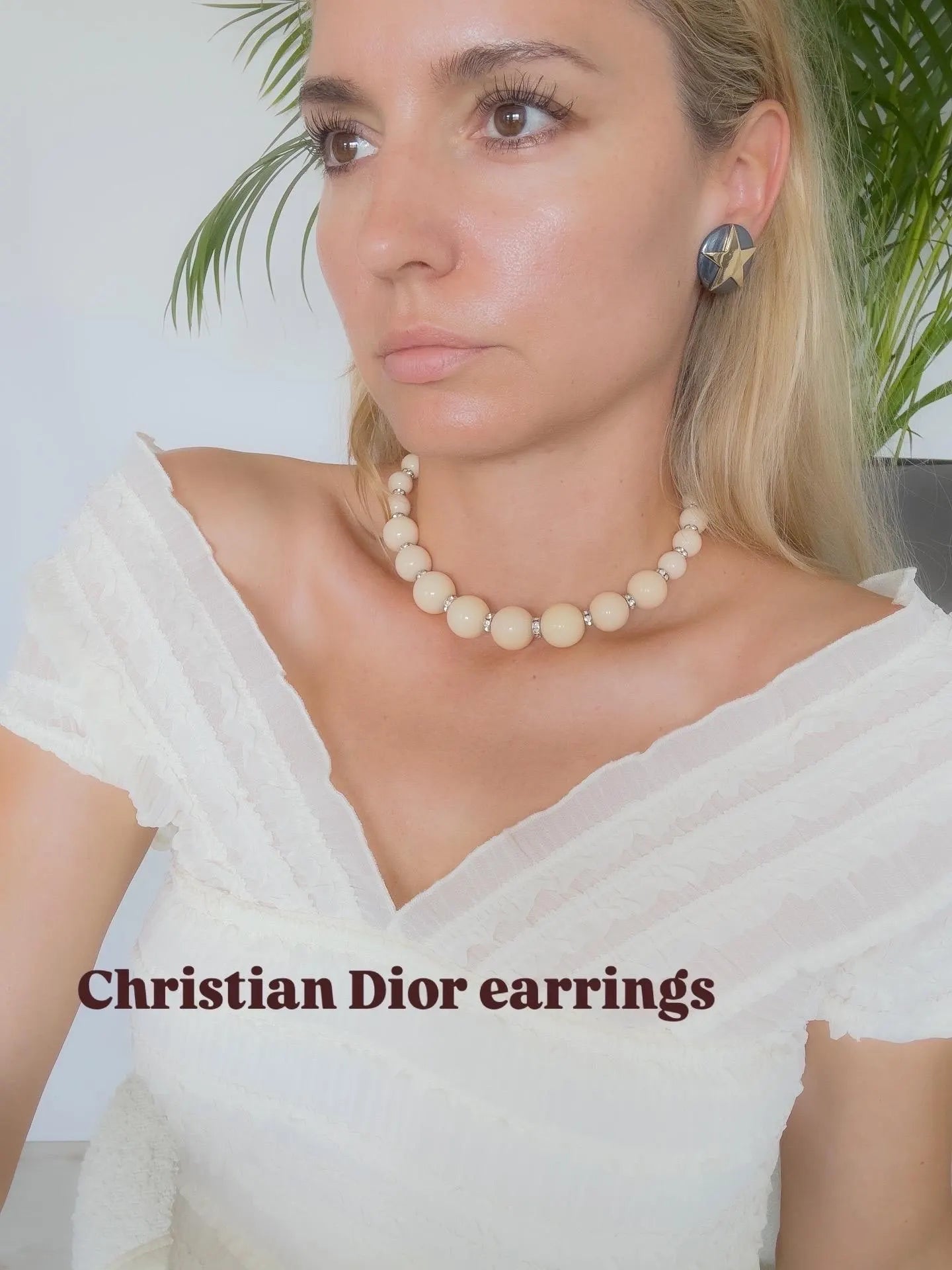 Vintage Christian Dior Star Clip-On Earrings: Gold-Tone, Made in Germany, Vintage Earrings, Jewelry for Women, Gift for her, Cute Earrings
