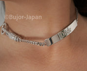 Vintage Christian Dior Hardcore Necklace, Silver Tone Chain Necklace Rare JOHN GALLIANO Very Rare, Vintage  Jewelry, Jewelry for women