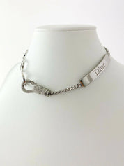 Vintage Christian Dior Hardcore Necklace, Silver Tone Chain Necklace Rare JOHN GALLIANO Very Rare, Vintage  Jewelry, Jewelry for women