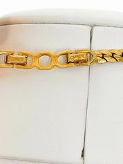 Vintage Christian Dior Necklace, dior coin necklace,  vintage coin chocker , CD Logo Rhinestone, Jewelry for Women, Gift for her, gold plate
