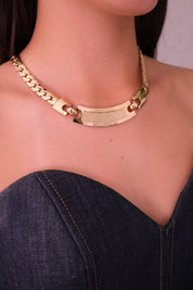 Vintage Christian Dior Necklace, Dior Chain Necklace, Dior Gold Chain  necklace curb chain  Necklace, Gift for her, gold wheat chain  choker