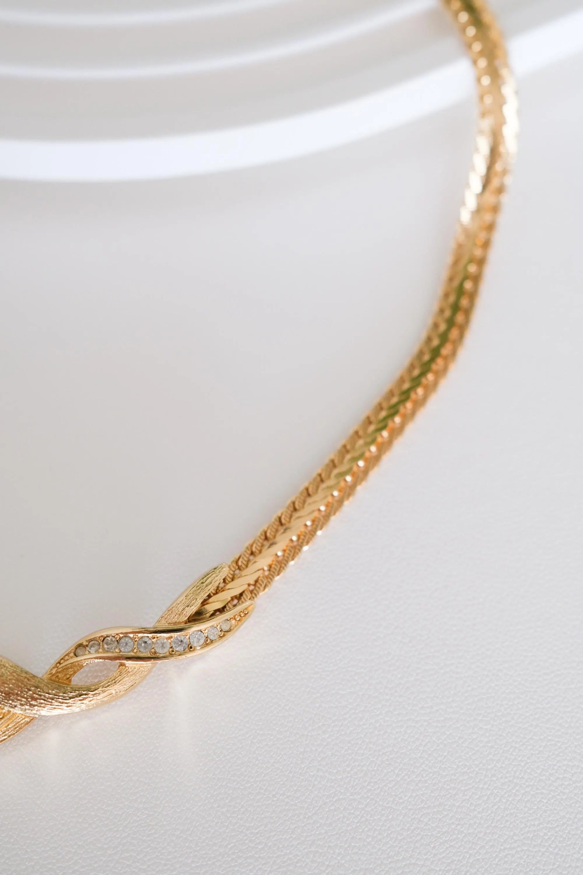 Vintage Christian Dior Choker: matte Gold Mesh, Gold  Crystal, 1980s Statement Necklace, Pearl Necklace, Charm Necklace Gold, birthday gift