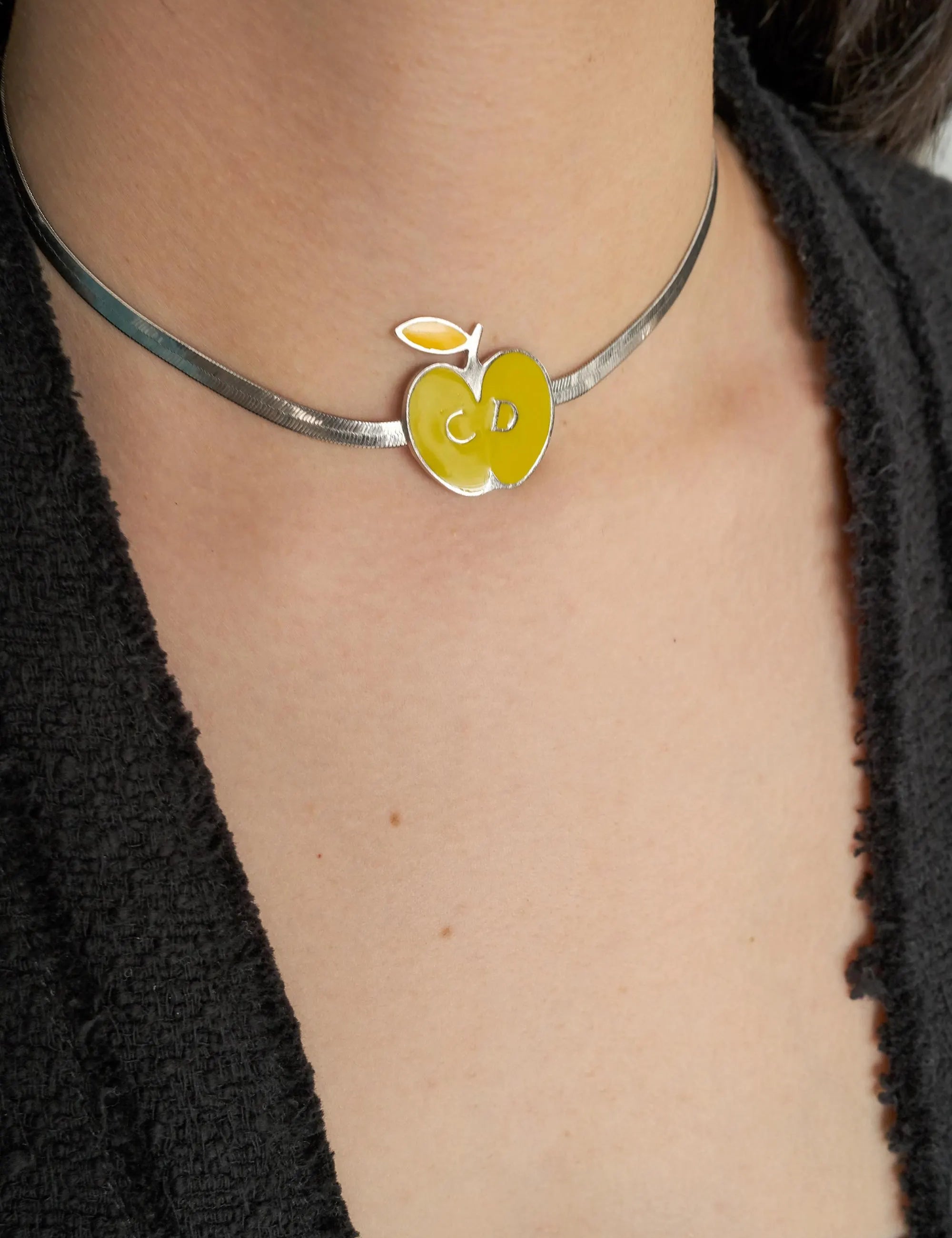 Vintage Christian Dior Necklace, Apple Choker necklace , Collector Item, Jewelry for women, Jewelry necklace, Gift for her