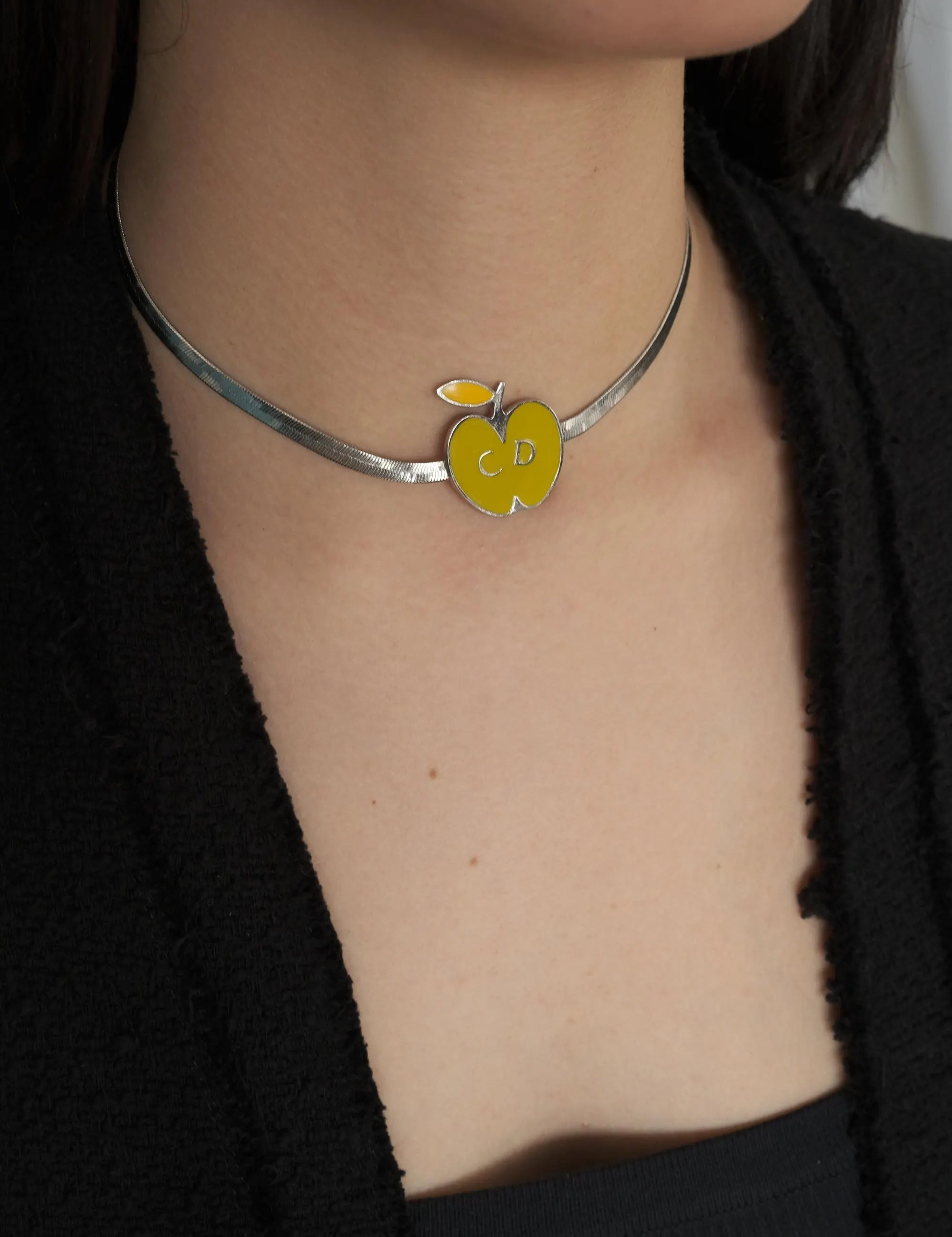 Vintage Christian Dior Necklace, Apple Choker necklace , Collector Item, Jewelry for women, Jewelry necklace, Gift for her