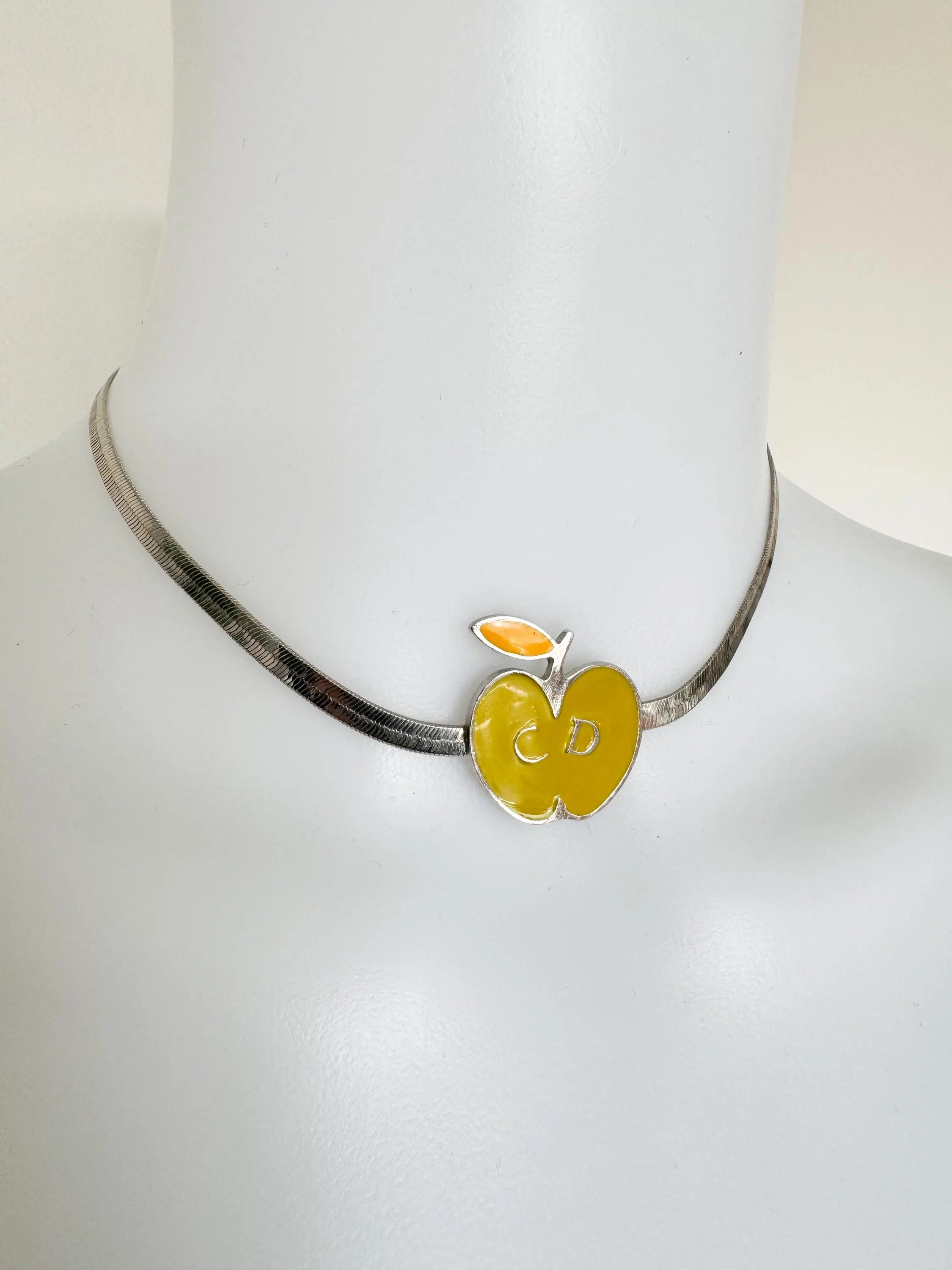 Vintage Christian Dior Necklace, Apple Choker necklace , Collector Item, Jewelry for women, Jewelry necklace, Gift for her